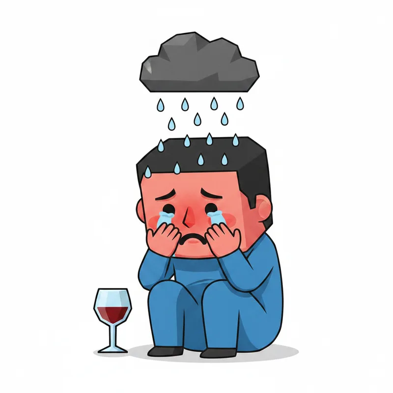酒后emo精形象